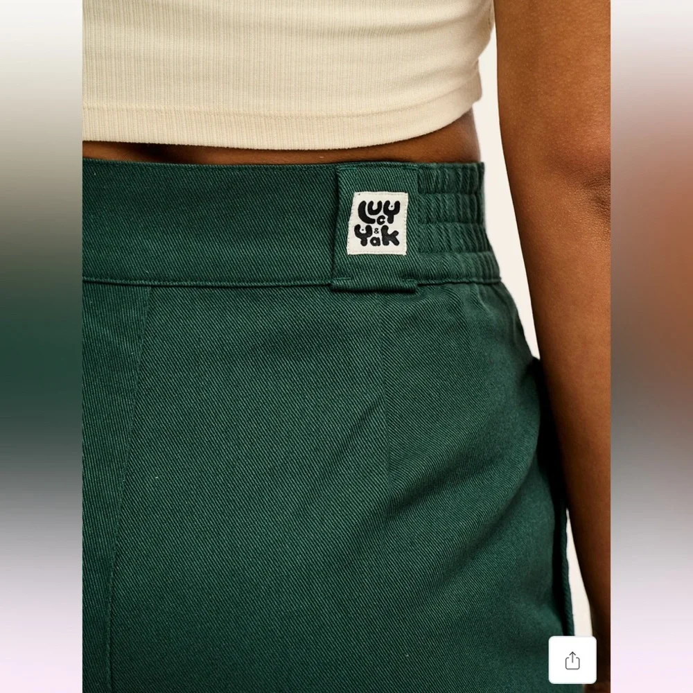 Addison Cotton Jeans in Posy Green - Picture 8 of 8